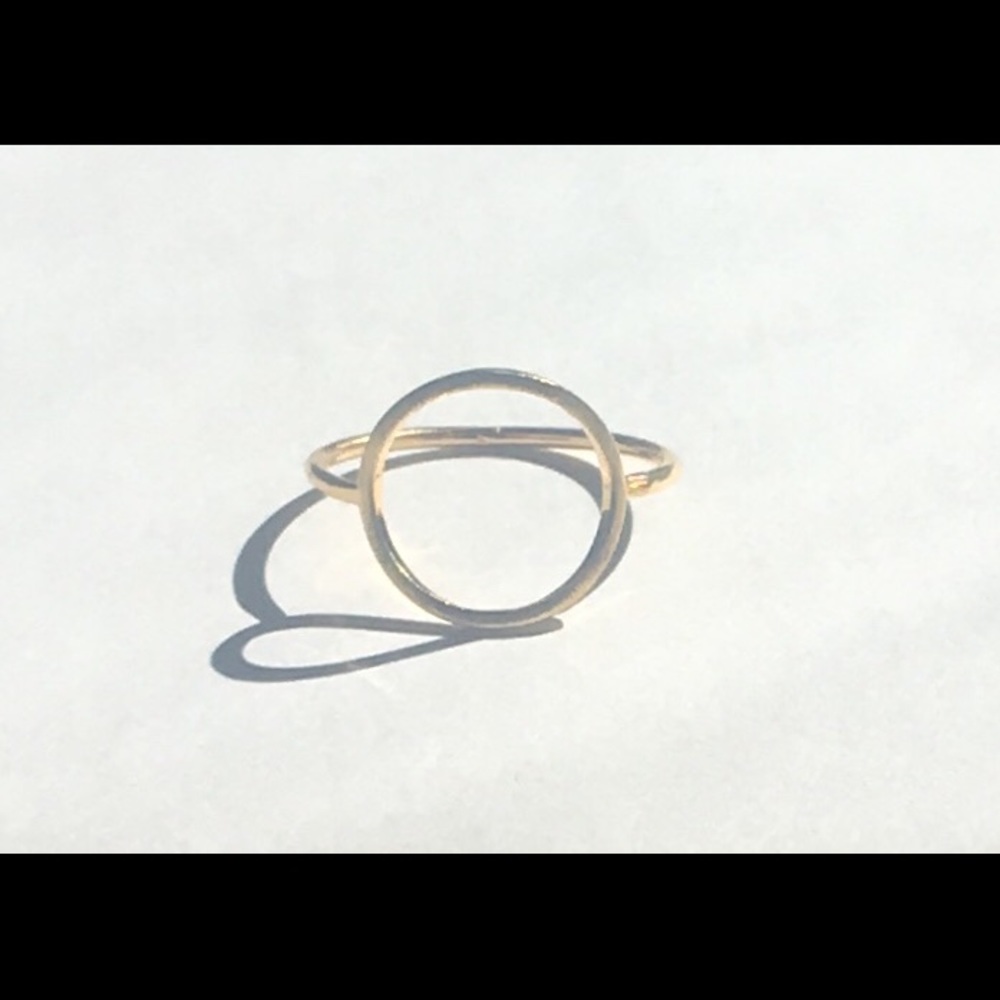 Gold Open Circle Ring